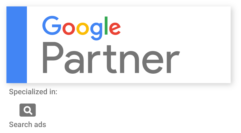 Local Search Fuel's Google Partner Badge with specialization in search ads.