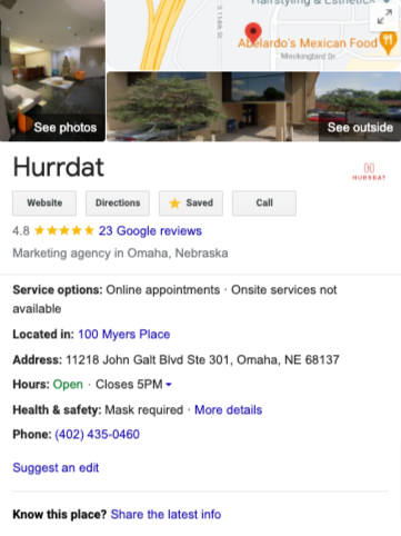 Hurrdat Google Business Profile